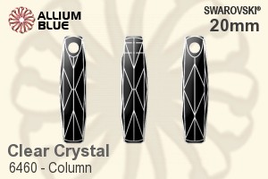Swarovski Column Pendant (6460) 20mm - Clear Crystal