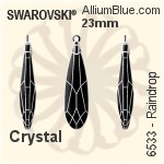 Swarovski Raindrop Pendant (6533) 23mm - Clear Crystal