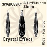 Swarovski Raindrop Pendant (6533) 33mm - Crystal Effect