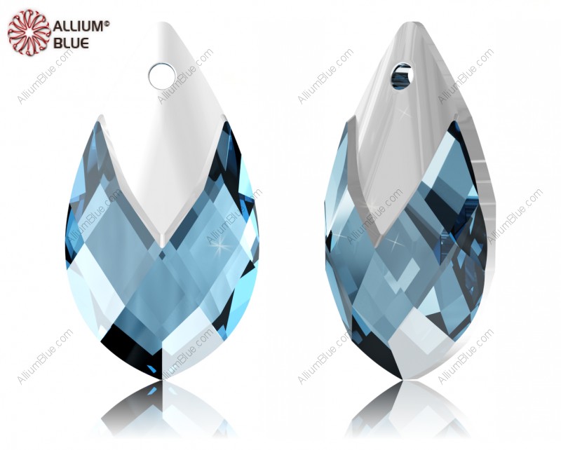 スワロフスキー #6565 Metallic Cap Pear-shaped