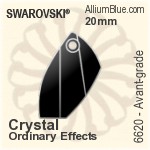 施华洛世奇 Avant-grade 吊坠 (6620) 20mm - Crystal (Ordinary Effects)