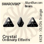 Swarovski XILION Triangle Pendant (6628) 8mm - Crystal Effect