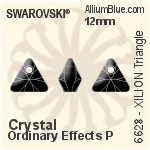 スワロフスキー XILION Triangle ペンダント (6628) 8mm - クリスタル エフェクト PROLAY