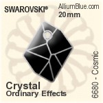 Swarovski XILION Rose Flat Back Hotfix (2028) SS8 - Colour (Uncoated) With Aluminum Foiling