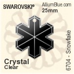 Swarovski Snowflake Pendant (6704) 25mm - Clear Crystal