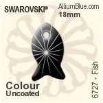 Swarovski Fish Pendant (6727) 18mm - Crystal Effect