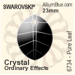 Swarovski Pure Leaf Pendant (6734) 23mm - Crystal Effect