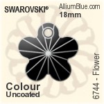 Swarovski Round Button (3015) 18mm - Clear Crystal With Platinum Foiling