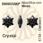 Swarovski Edelweiss Pendant (6748) 28mm - Clear Crystal