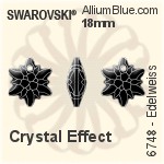 Swarovski Edelweiss Pendant (6748) 28mm - Clear Crystal