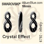 Swarovski Infinity Pendant (6792) 18mm - Crystal Effect (Full Coated)