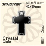 スワロフスキー Equal Cross ペンダント (6866) 20mm - クリスタル エフェクト