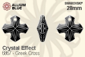 Swarovski Greek Cross Pendant (6867) 28mm - Crystal Effect