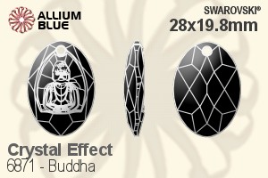 Swarovski Buddha Pendant (6871) 28x19.8mm - Crystal Effect