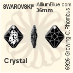 Premium Crystal Round Chaton in Prong Setting SS16 - Clear Crystal With Foiling