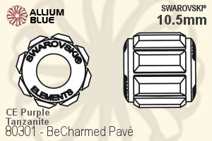 スワロフスキー BeCharmed Pavé (80301) 10.5mm - CE Purple / Tanzanite