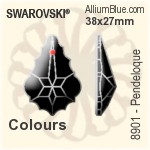 スワロフスキー STRASS Pendeloque (8901) 76x52mm - カラー