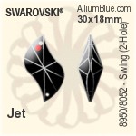 Swarovski STRASS Swing / 2-hole (8950/8052) 30x18mm - Jet