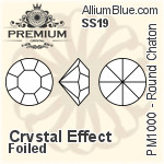 PREMIUM Round Chaton (PM1000) SS19 - Crystal Effect With Foiling