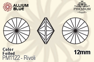 PREMIUM CRYSTAL Rivoli 12mm Black Diamond F