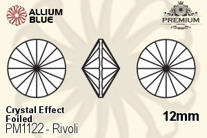 PREMIUM CRYSTAL Rivoli 12mm Crystal Golden Shadow F