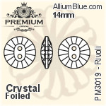 PREMIUM Rivoli Sew-on Stone (PM3019) 10mm - Color