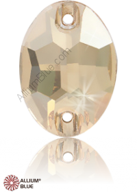 PREMIUM CRYSTAL Oval Sew-on Stone 16x11mm Crystal Golden Shadow F
