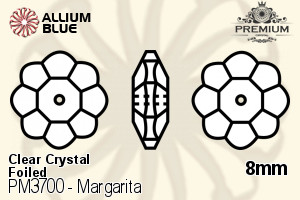 PREMIUM CRYSTAL Margarita Sew-on Stone 8mm Crystal F
