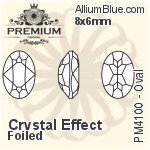 PREMIUM Galactic Fancy Stone (PM4757) 14x8.5mm - Crystal Effect With Foiling