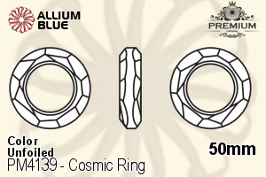 PREMIUM CRYSTAL Cosmic Ring Fancy Stone 50mm Montana