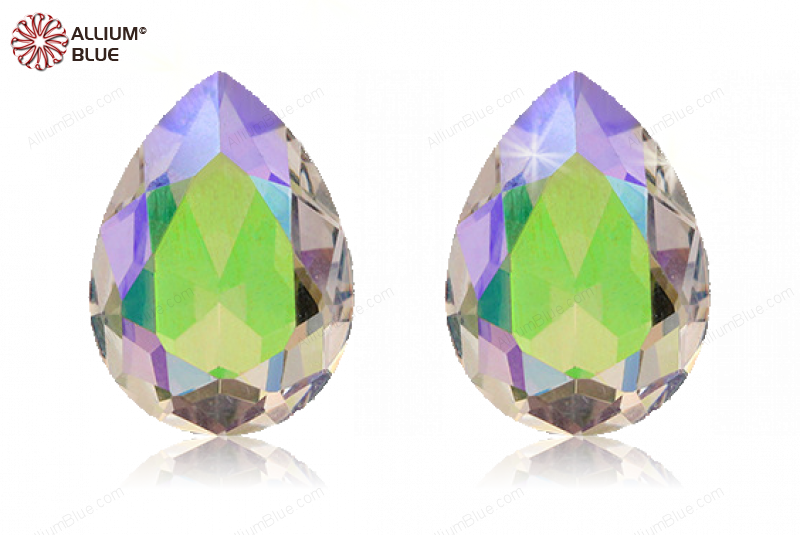 PREMIUM CRYSTAL Pear Fancy Stone 10x7mm Crystal Phantom Shine F