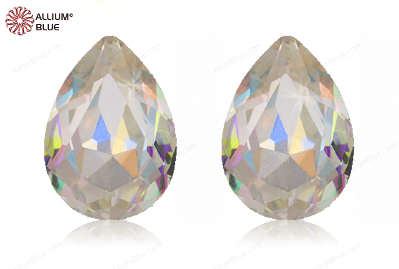 PREMIUM CRYSTAL Pear Fancy Stone 10x7mm Crystal Shimmer F