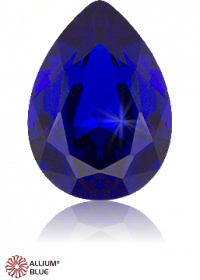PREMIUM CRYSTAL Pear Fancy Stone 30x20mm Capri Blue F