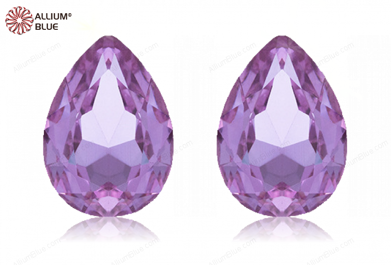 PREMIUM CRYSTAL Pear Fancy Stone 30x20mm Violet F