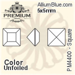 PREMIUM Square Fancy Stone (PM4400) 5x5mm - Color Unfoiled
