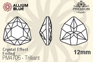 PREMIUM CRYSTAL Trilliant Fancy Stone 12mm Crystal Bermuda Blue F