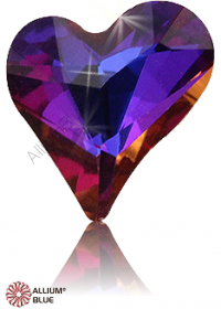 PREMIUM CRYSTAL Sweet Heart Fancy Stone 9x8mm Crystal Violet Blue F