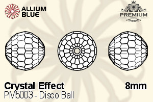 PREMIUM CRYSTAL Disco Ball Bead 8mm Crystal Aurore Boreale