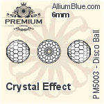 プレミアム Disco Ball ビーズ (PM5003) 6mm - クリスタル エフェクト