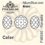 プレミアム Rondelle ビーズ (PM5040) 4mm - カラー