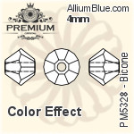 PREMIUM Bicone Bead (PM5328) 4mm - Color