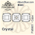 PREMIUM Cube Bead (PM5601) 4mm - Color