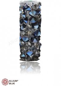 PREMIUM CRYSTAL Fine Rock Tube Bead 30mm Crystal Metallic Blue