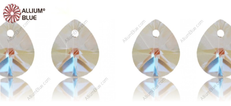 PREMIUM CRYSTAL Mini Pear Pendant 10mm Crystal Aurore Boreale