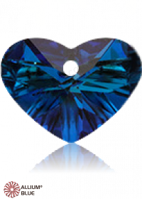 PREMIUM CRYSTAL Crazy 4 U Heart Pendant 17mm Crystal Bermuda Blue