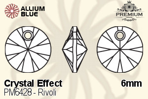 PREMIUM CRYSTAL Rivoli Pendant 6mm Crystal Blue Shade