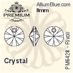 PREMIUM Rivoli Pendant (PM6428) 8mm - Clear Crystal