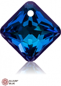 PREMIUM CRYSTAL Princess Cut Pendant 11.5mm Crystal Bermuda Blue