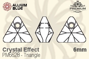 PREMIUM Triangle Pendant (PM6628) 6mm - Crystal Effect
