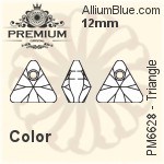プレミアム Triangle ペンダント (PM6628) 12mm - カラー